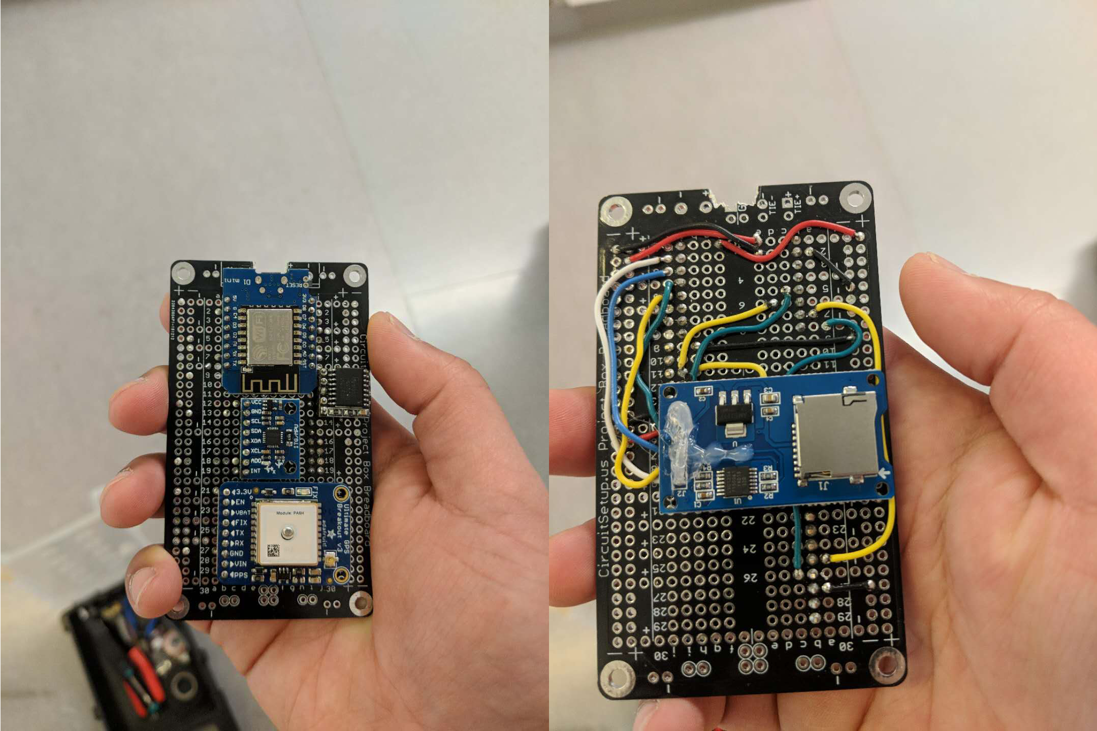 Data Logger Prototype Breadboard